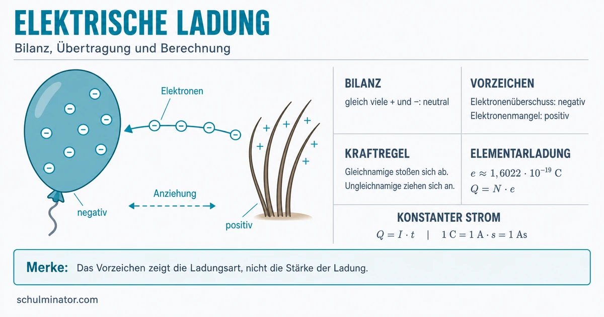 Elektrische Ladung verstehen und berechnen
