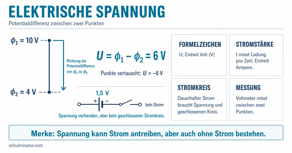 Elektrische Spannung einfach erklärt