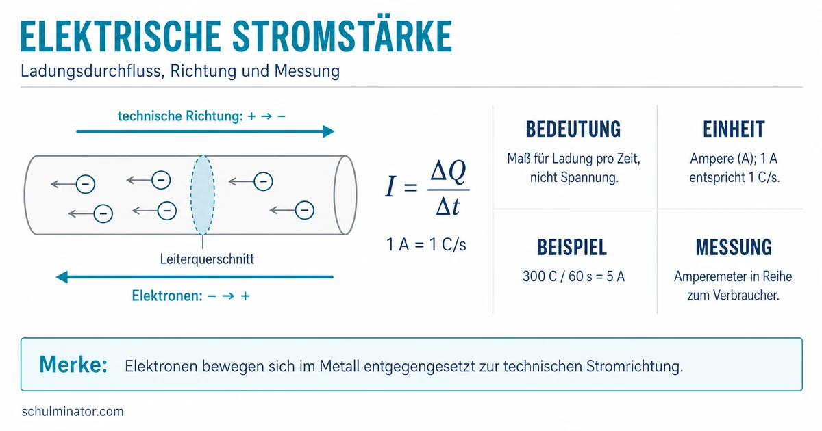 Elektrische Stromstärke: Formel und Messung