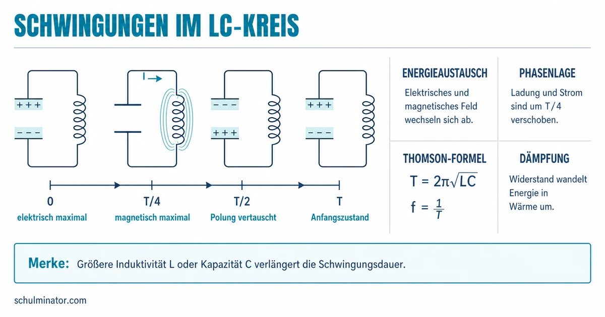 Elektromagnetische Schwingungen im LC-Kreis