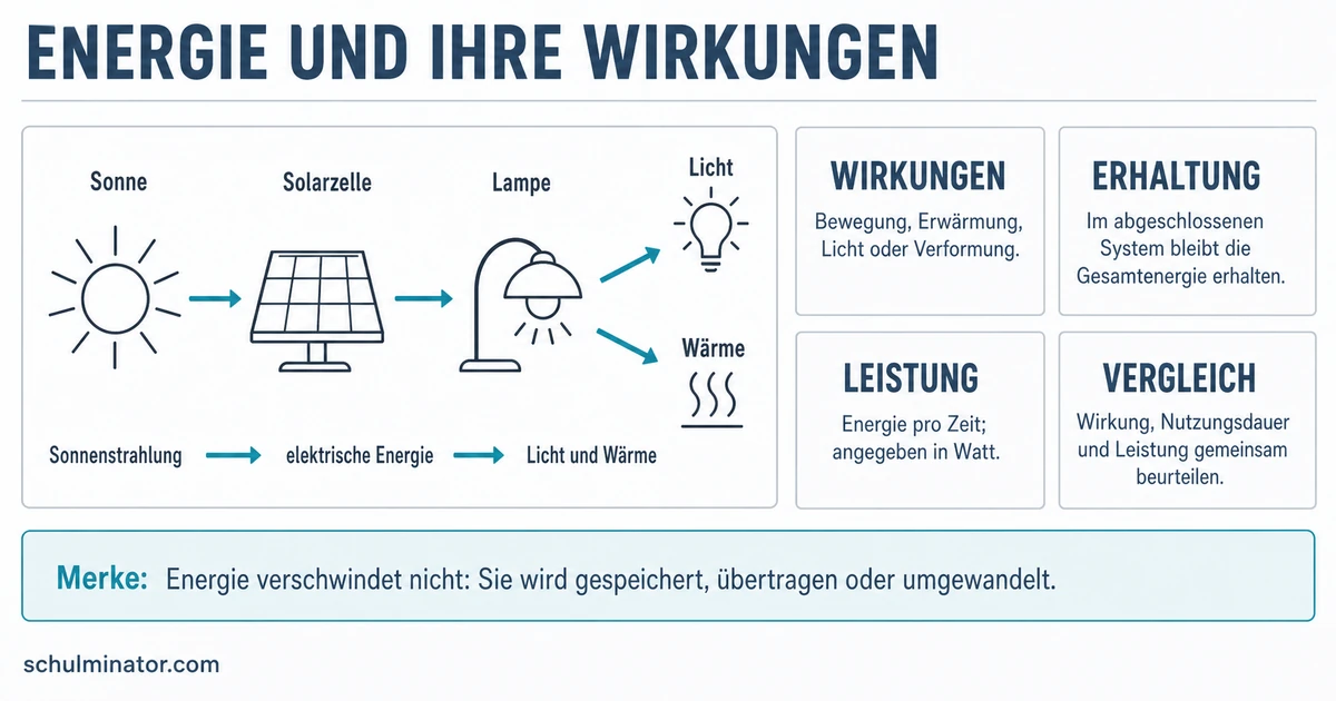 Energie im Alltag: erkennen, nutzen und sparen