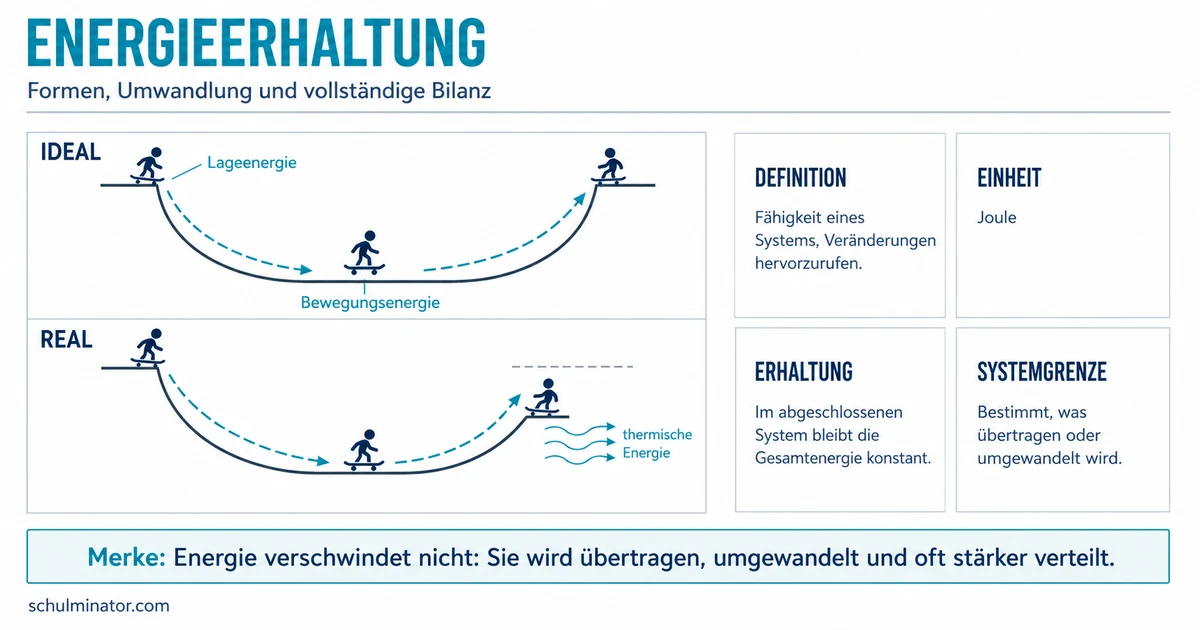 Energie: Formen, Umwandlung und Erhaltung