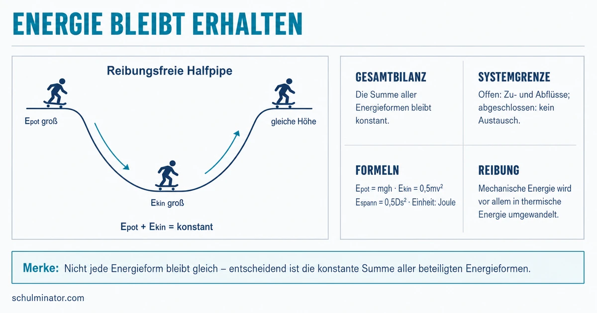 Energieerhaltung: Energiebilanzen verstehen