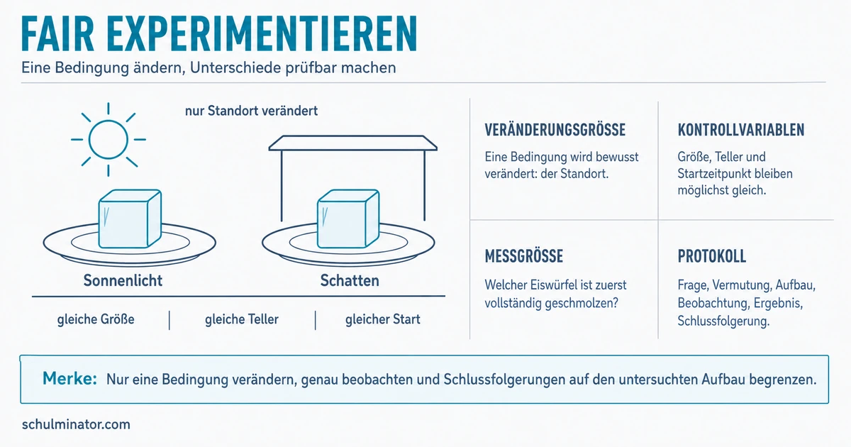 Experimentieren: Versuche planen und auswerten