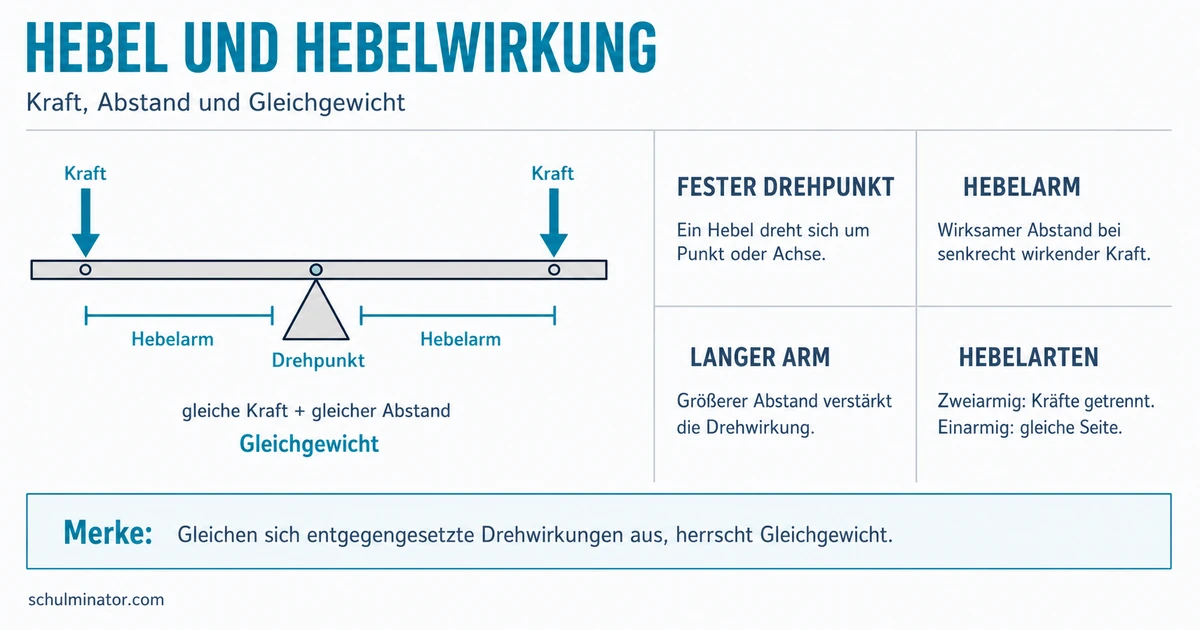Hebel in der Grundschule: Wirkung verstehen