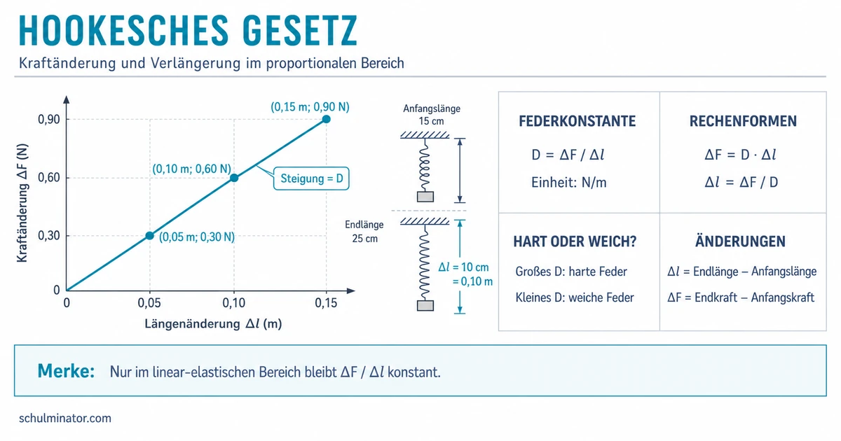 Hookesches Gesetz: Federkraft sicher berechnen