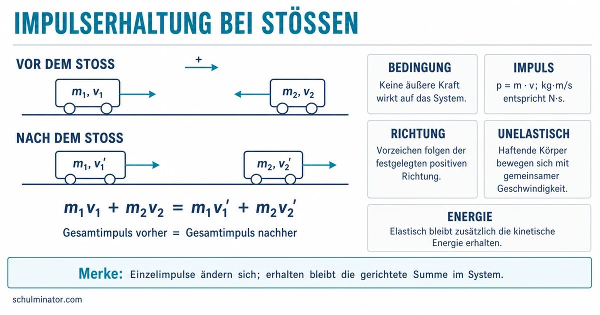 Impulserhaltung: Stöße sicher berechnen
