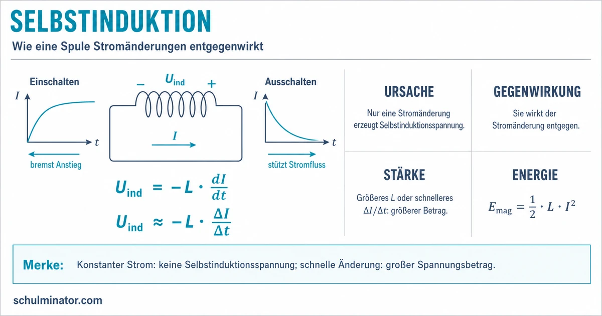 Induktivität und Selbstinduktion einfach erklärt