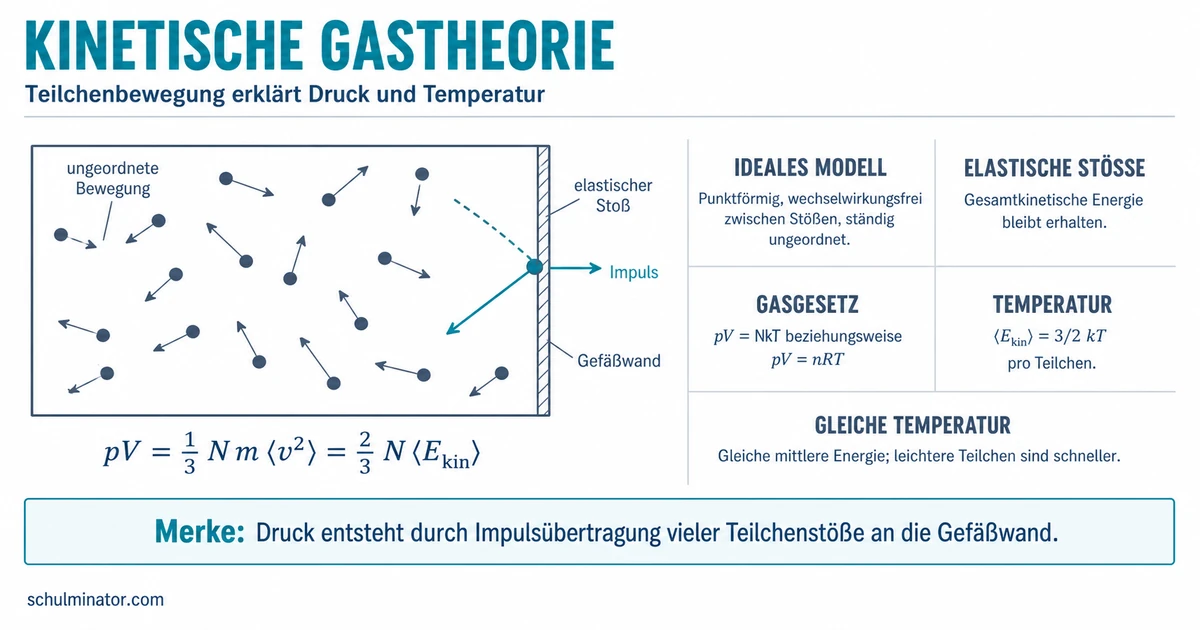 Kinetische Gastheorie: Druck und Temperatur erklären