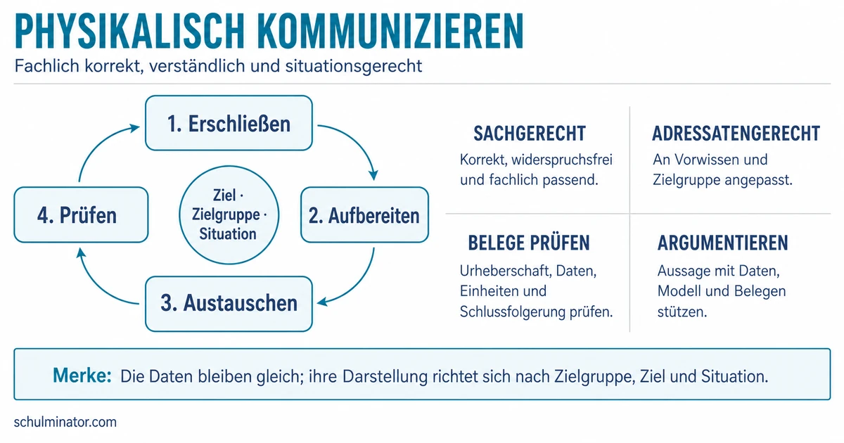 Kommunizieren in der Physik: klar und fachgerecht