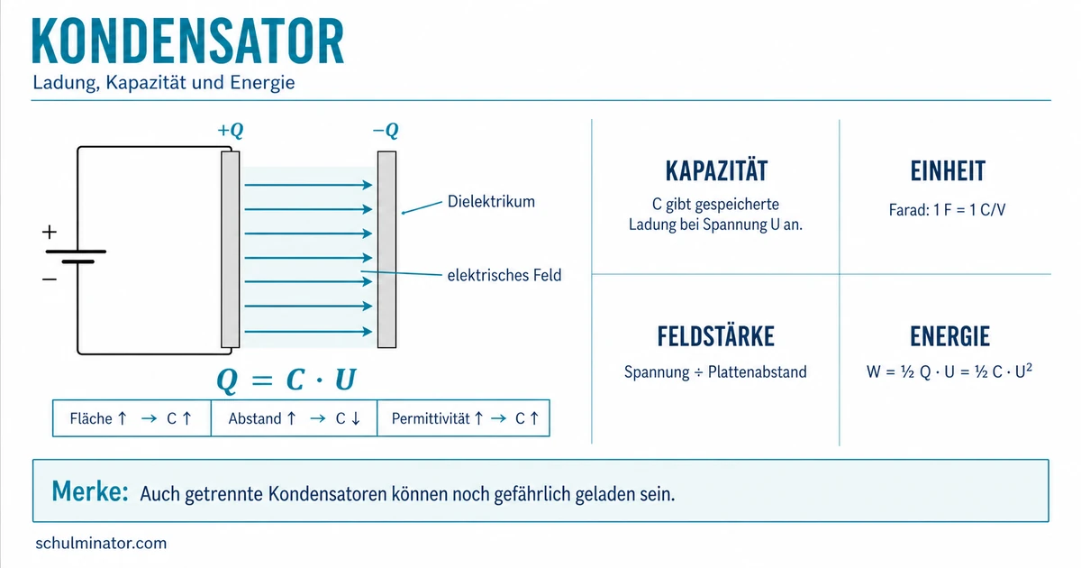 Kondensator: Kapazität, Energie und RC-Kreis