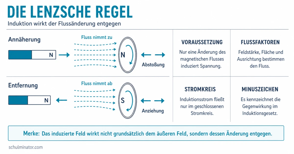 Lenzsche Regel: Richtung des Induktionsstroms