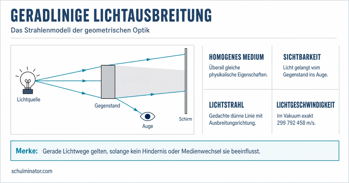 Lichtausbreitung: Strahlen, Schatten und Grenzen