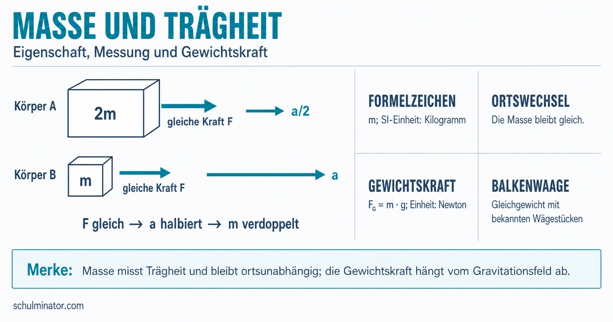 Masse in der Physik einfach erklärt
