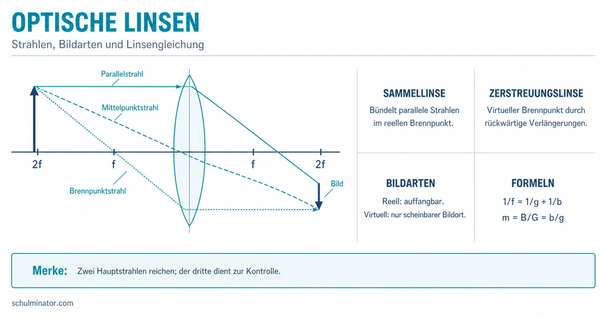 Optische Linsen: Bilder konstruieren und berechnen