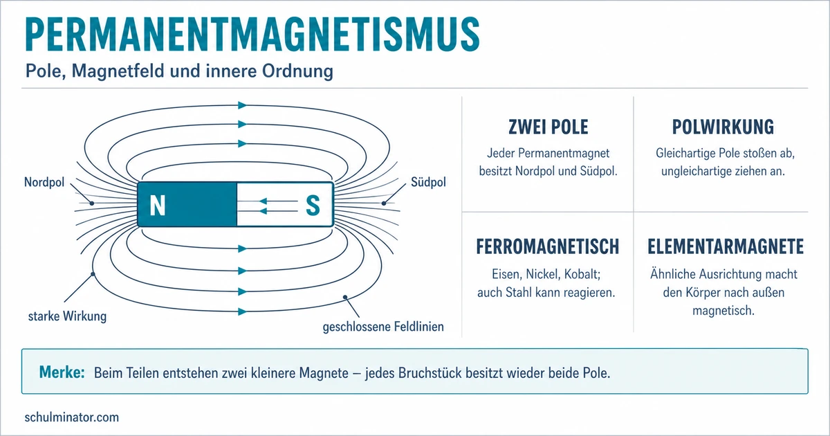 Permanentmagnetismus einfach erklärt