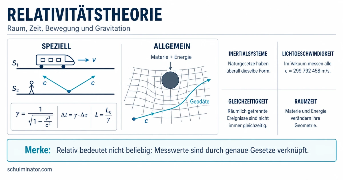 Relativitätstheorie: Raum, Zeit und Gravitation