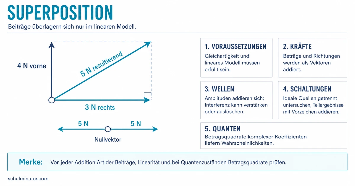 Superposition in Physik und Quantenmechanik