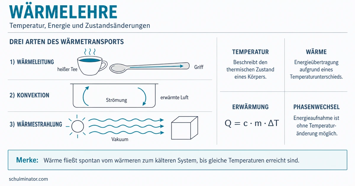 Wärmelehre: Temperatur, Wärme und Energie verstehen