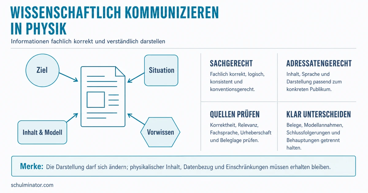Wissenschaftliche Kommunikation in der Physik