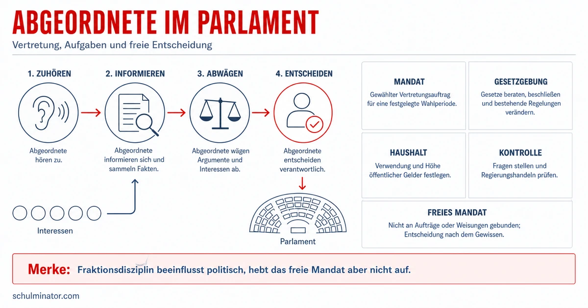 Abgeordnete: Aufgaben, Mandat und Alltag
