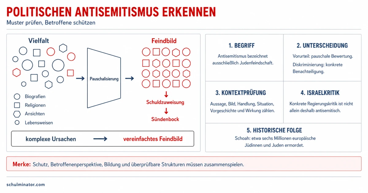 Politischer Antisemitismus erkennen und beurteilen