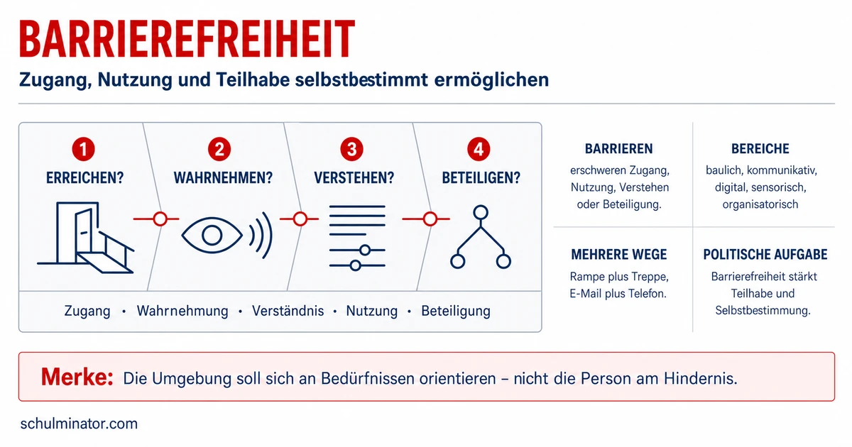 Barrierefreiheit: Hindernisse erkennen und abbauen