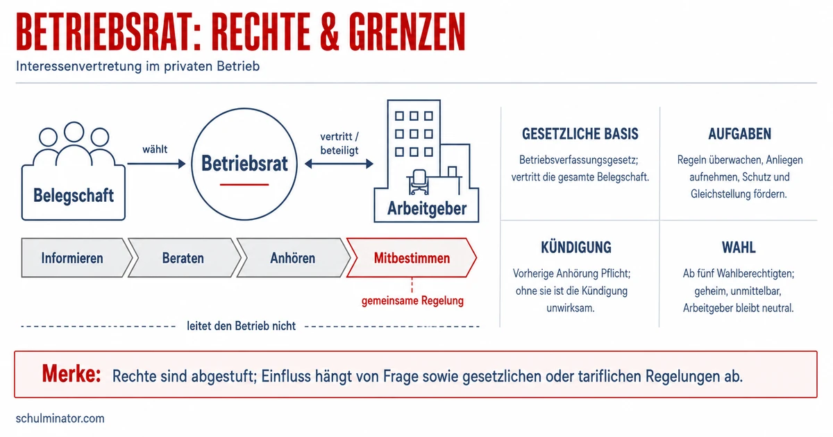 Betriebsrat: Aufgaben, Rechte und Grenzen