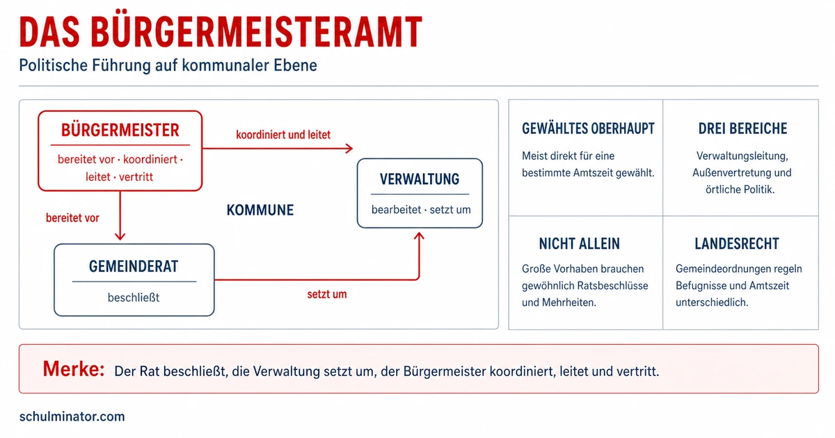 Bürgermeister: Aufgaben, Wahl und Einfluss