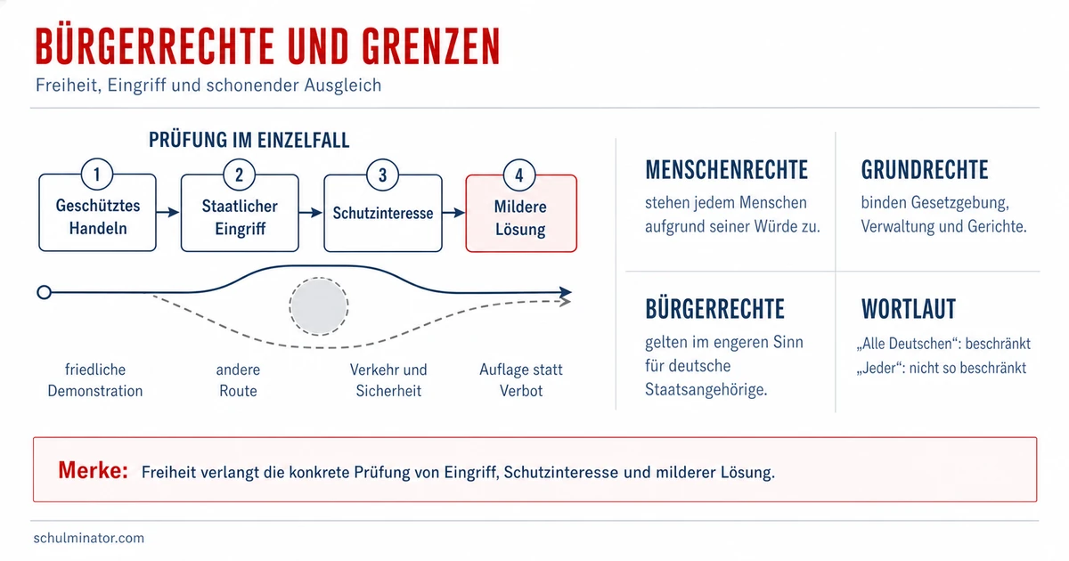 Bürgerrechte einfach erklärt und sicher zuordnen