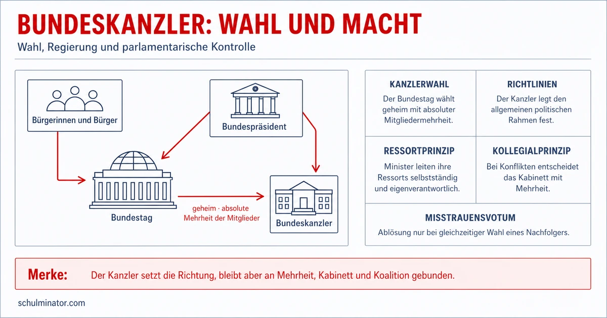 Bundeskanzler: Wahl, Aufgaben und Kontrolle
