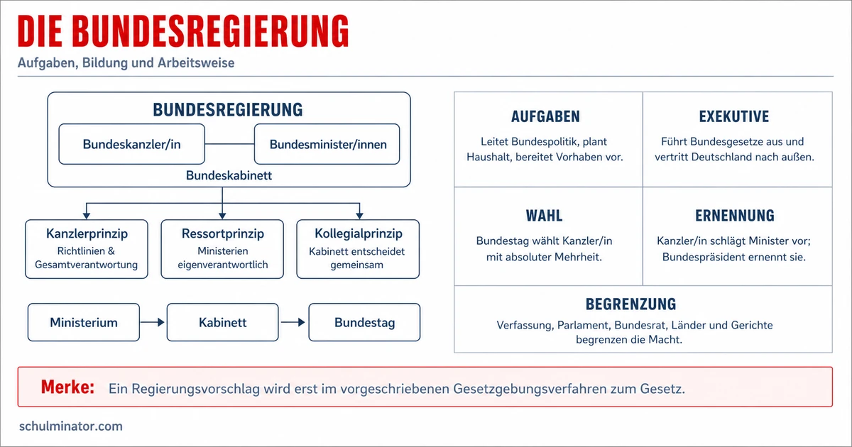Bundesregierung: Aufgaben, Aufbau und Arbeitsweise