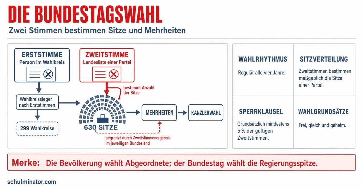 Bundestagswahl: Stimmen, Ablauf und Wahlrecht