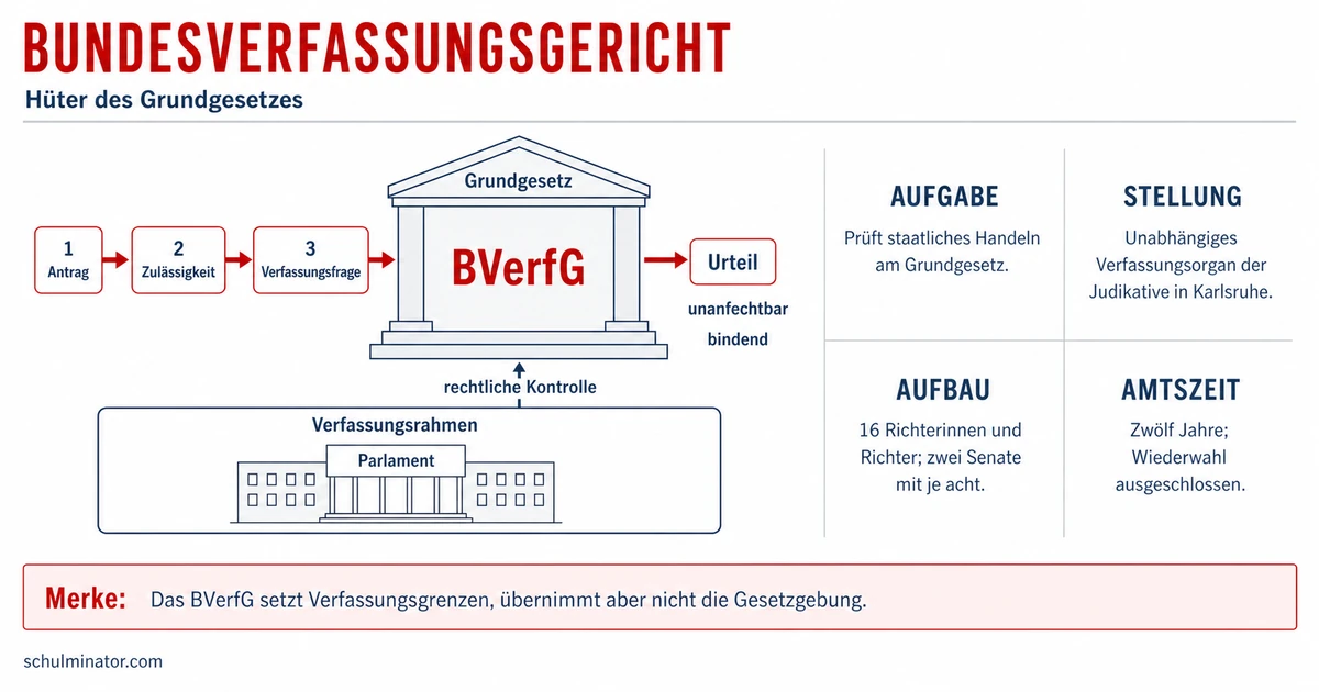 Bundesverfassungsgericht: Aufgaben einfach erklärt