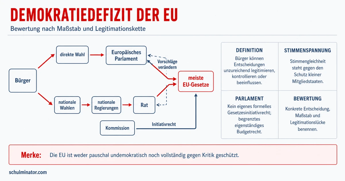 Demokratiedefizit der EU: Argumente prüfen