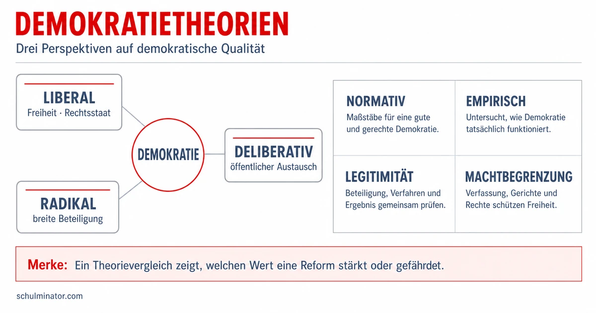 Demokratietheorien: Modelle vergleichen und beurteilen