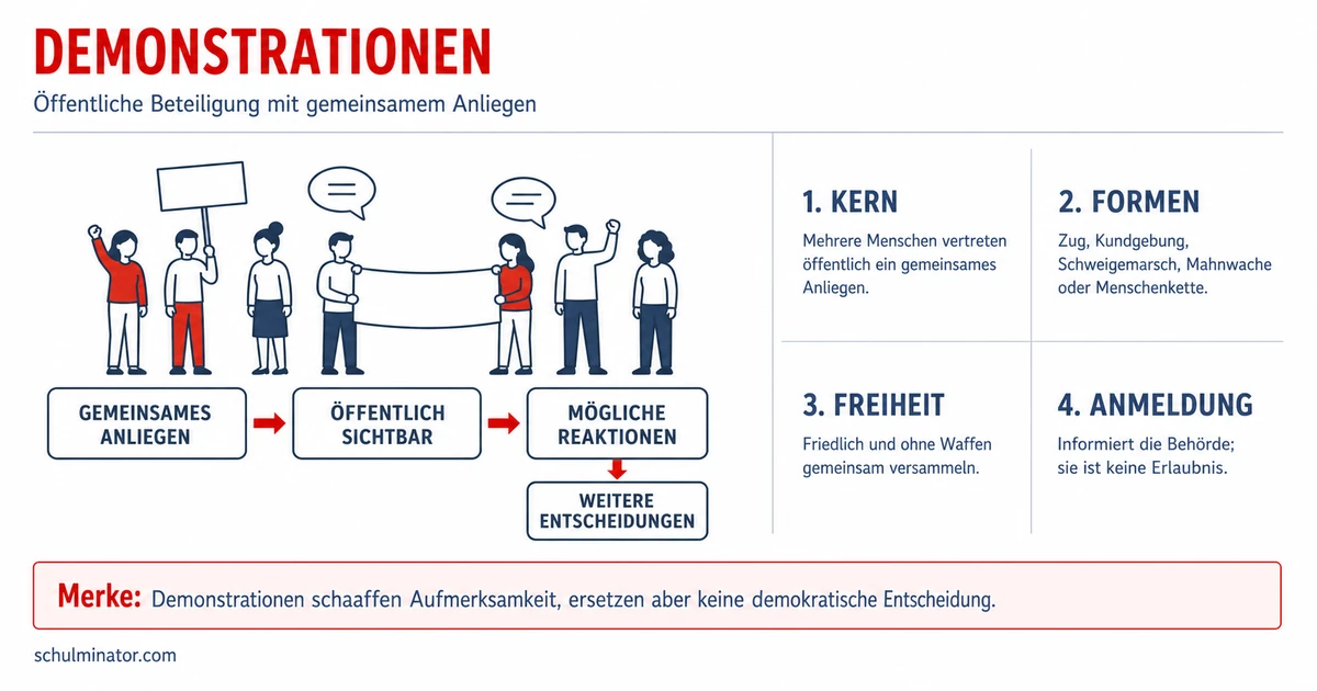 Demonstration: Bedeutung, Recht und Planung