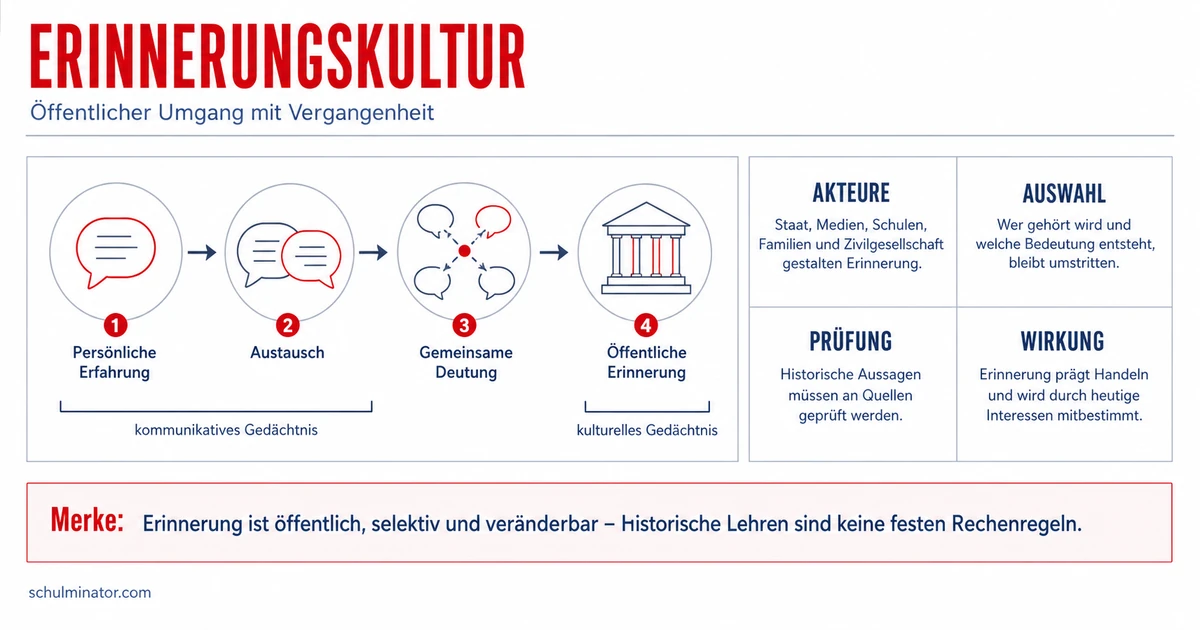 Erinnerungskultur: Formen, Konflikte und Wirkung