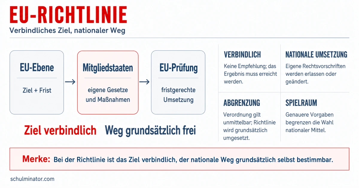 EU-Richtlinie einfach erklärt: Ziel und Umsetzung