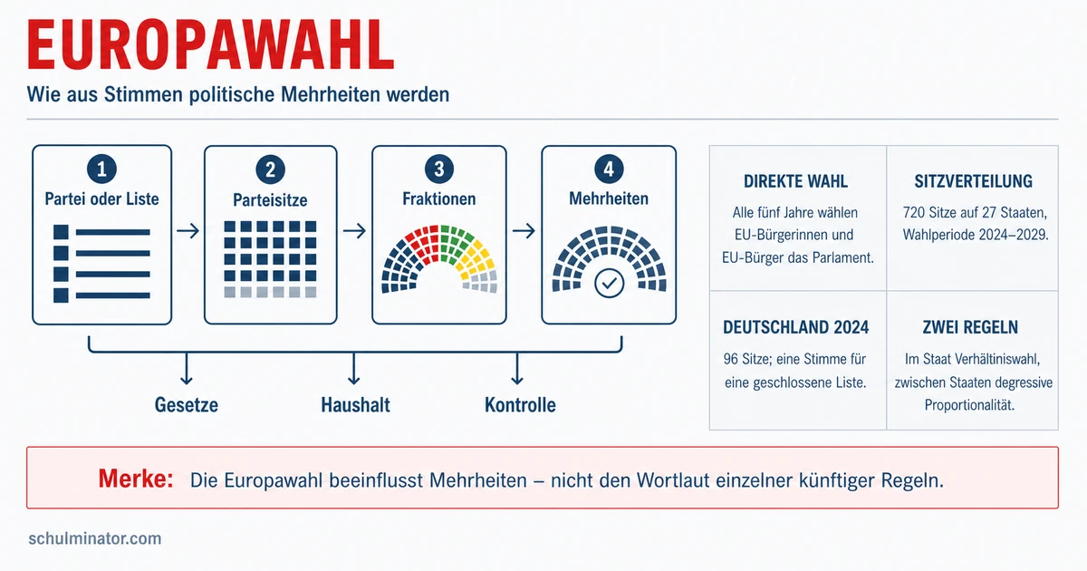 Europawahl: Ablauf, Stimmen und Parlament