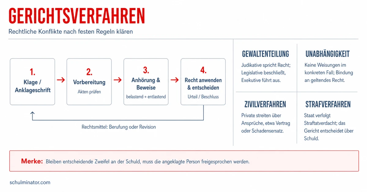 Gerichtsverfahren einfach erklärt