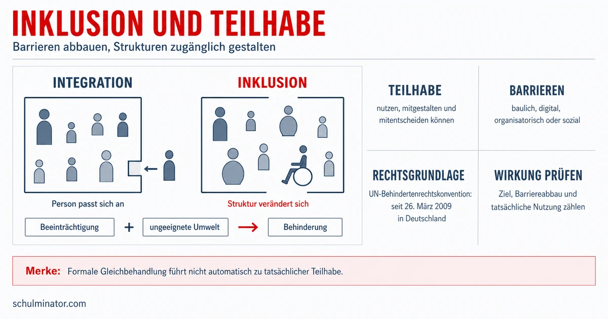 Inklusion: Bedeutung, Barrieren und Teilhabe
