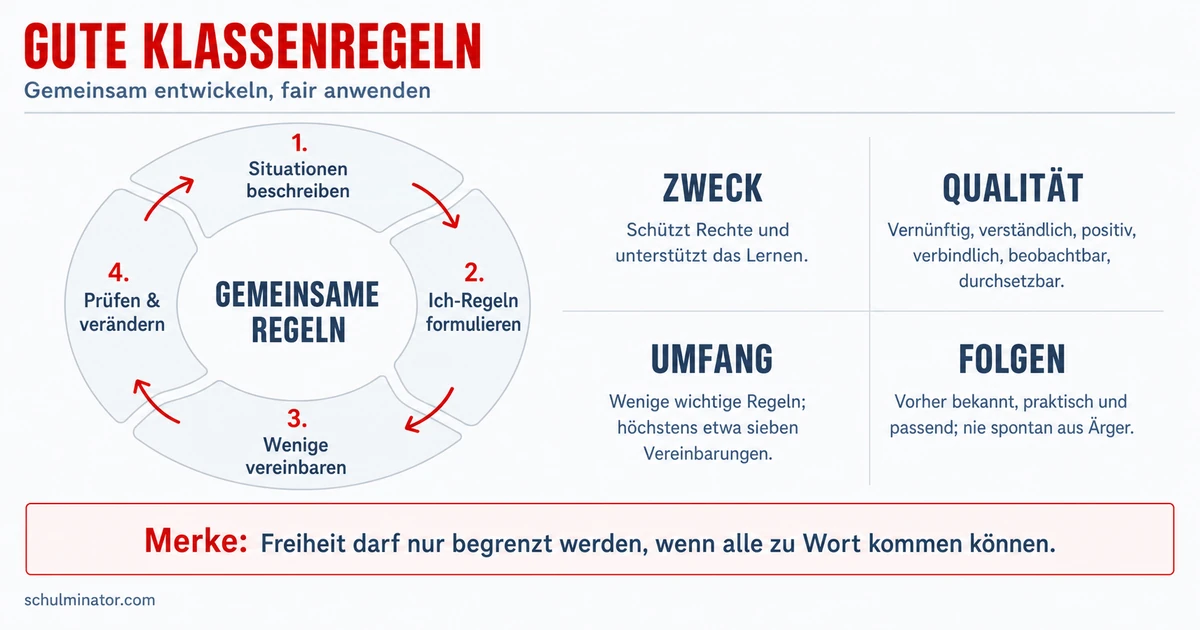 Klassenregeln gemeinsam und fair gestalten