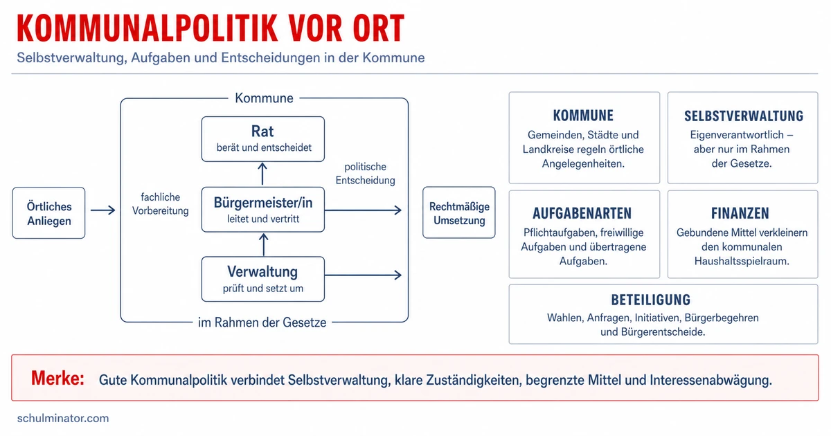 Kommunalpolitik: Aufgaben, Entscheidungen, Beteiligung