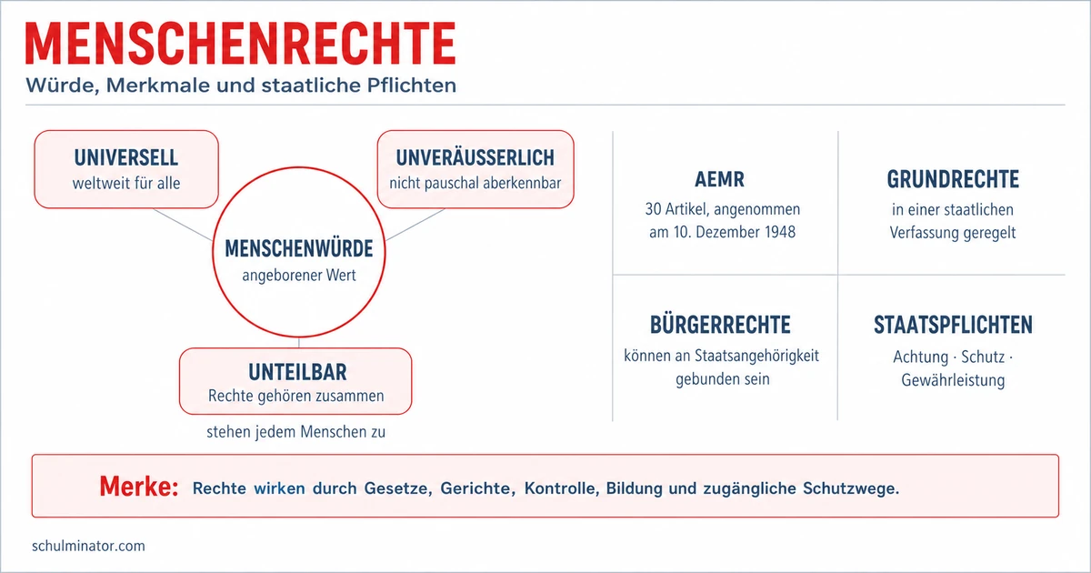 Menschenrechte in der Politik einfach erklärt