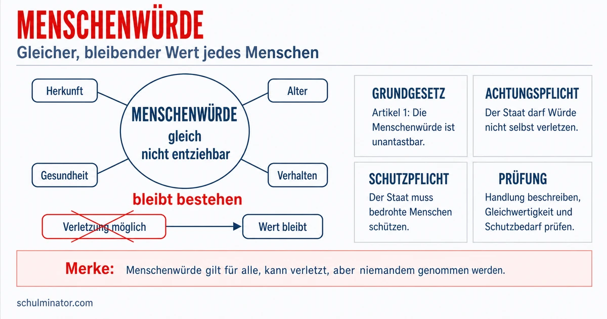 Menschenwürde einfach erklärt: Artikel 1 GG
