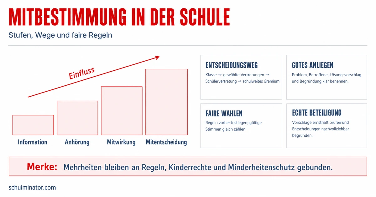 Mitbestimmung in der Schule einfach erklärt