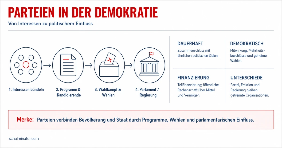 Partei: Aufgaben, Programme und Demokratie