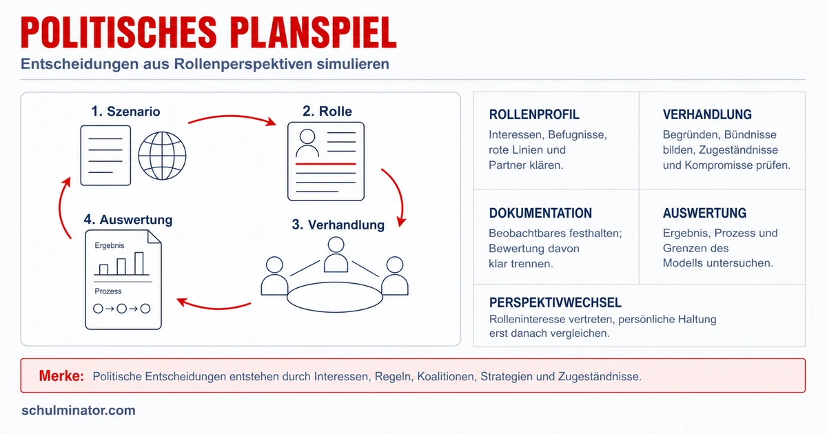 Planspiel Politik: vorbereiten und reflektieren