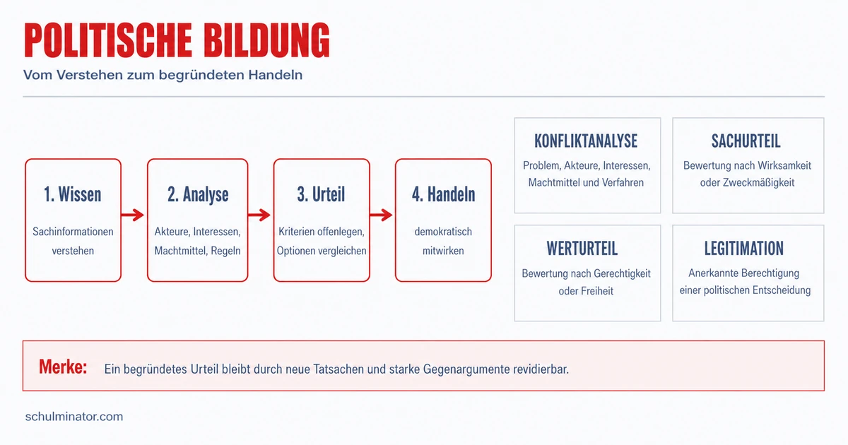Politikunterricht: verstehen, analysieren, urteilen
